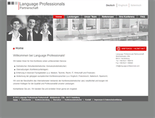 Tablet Screenshot of language-professionals.com